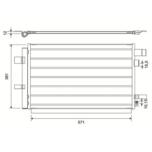 Valeo Air Conditioning Condenser 822687