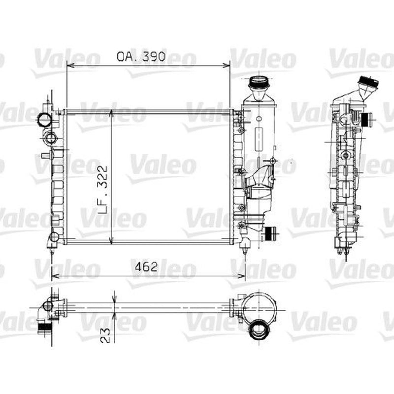 Valeo Engine Radiator 730372
