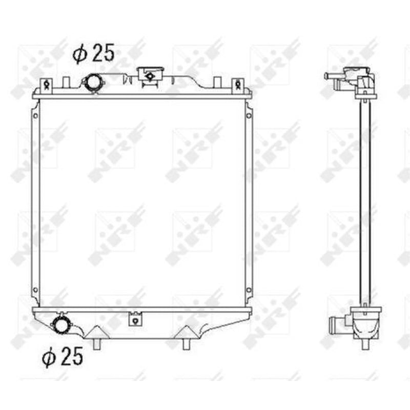 NRF Engine Radiator 507643