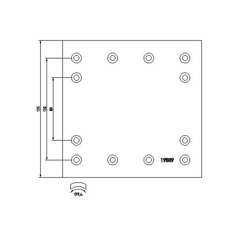 DON Don Cv Brake Lining Set DF36371S7203