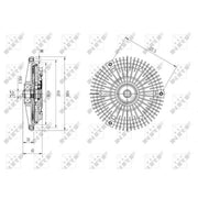 NRF Radiator Fan Clutch 49583