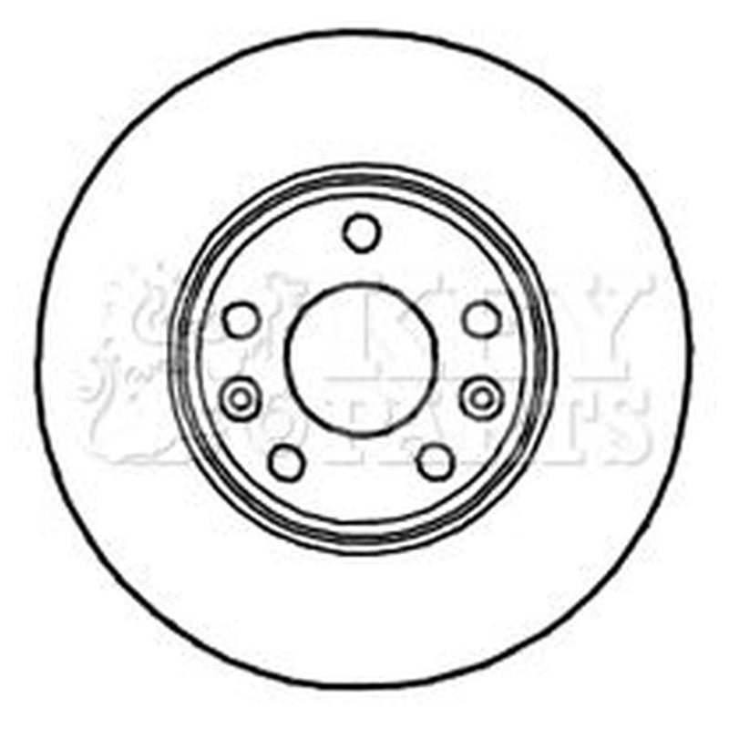 Key Parts 2 x Vented Front Brake Discs KBD4780-x2