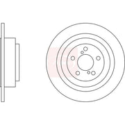 Apec 2 x Solid Rear Brake Discs DSK2609-x2
