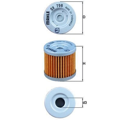 Mahle Engine Oil Filter OX 798