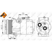 NRF Air Conditioning Compressor 32722