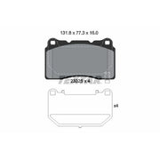 Textar Front Brake Pad Set 2332502