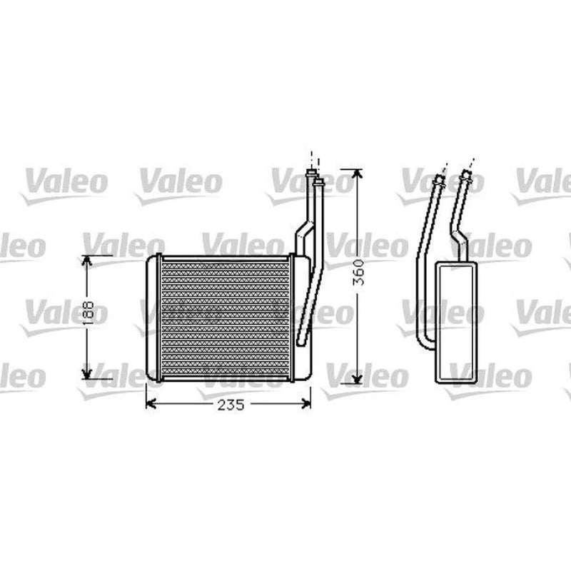 Valeo Heater Matrix Core Heat Exchanger 812274
