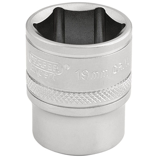 Draper 6 Point Metric Socket, 3/8" Sq. Dr., 19mm 16545 Draper  - Town Parts