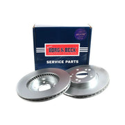 Borg & Beck 2 x Vented Front Brake Discs BBD4333-x2