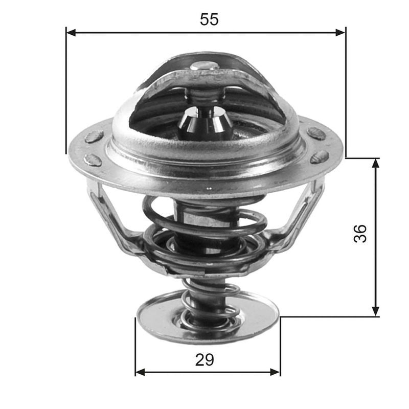 Gates Thermostat,Coolant TH12283G1