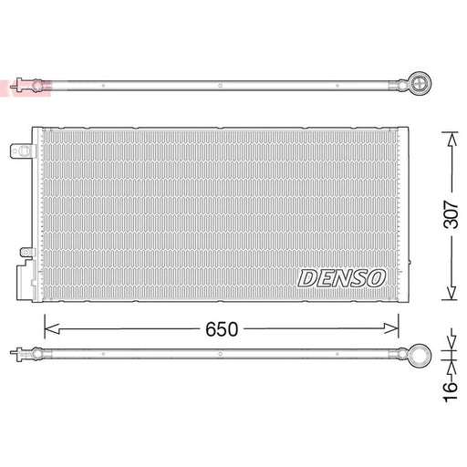 Denso Air Conditioning Condenser DCN15005