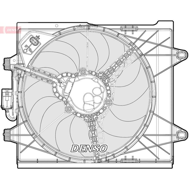 Denso Engine Cooling Fan DER09096