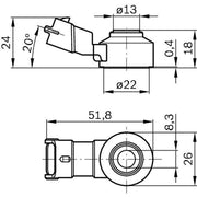 Bosch Engine Knock Sensor 0 261 231 176