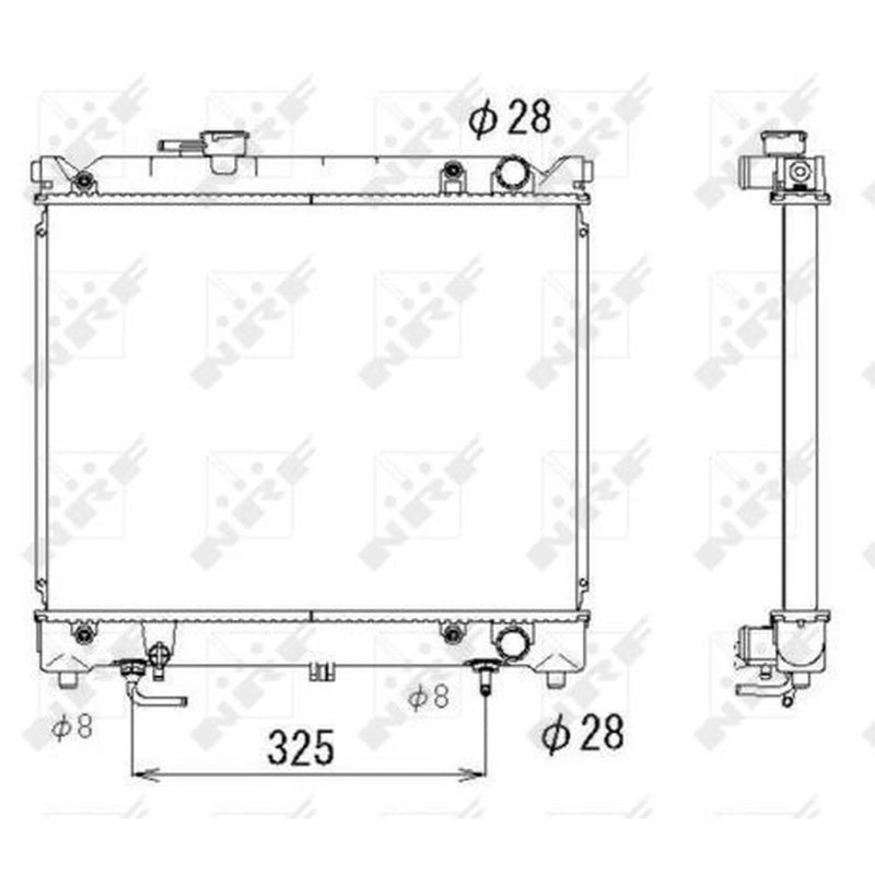 NRF Engine Radiator 53280