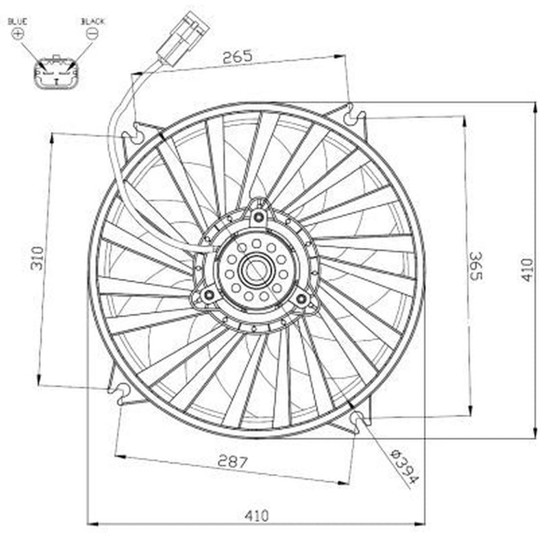 NRF Engine Cooling Fan 47962