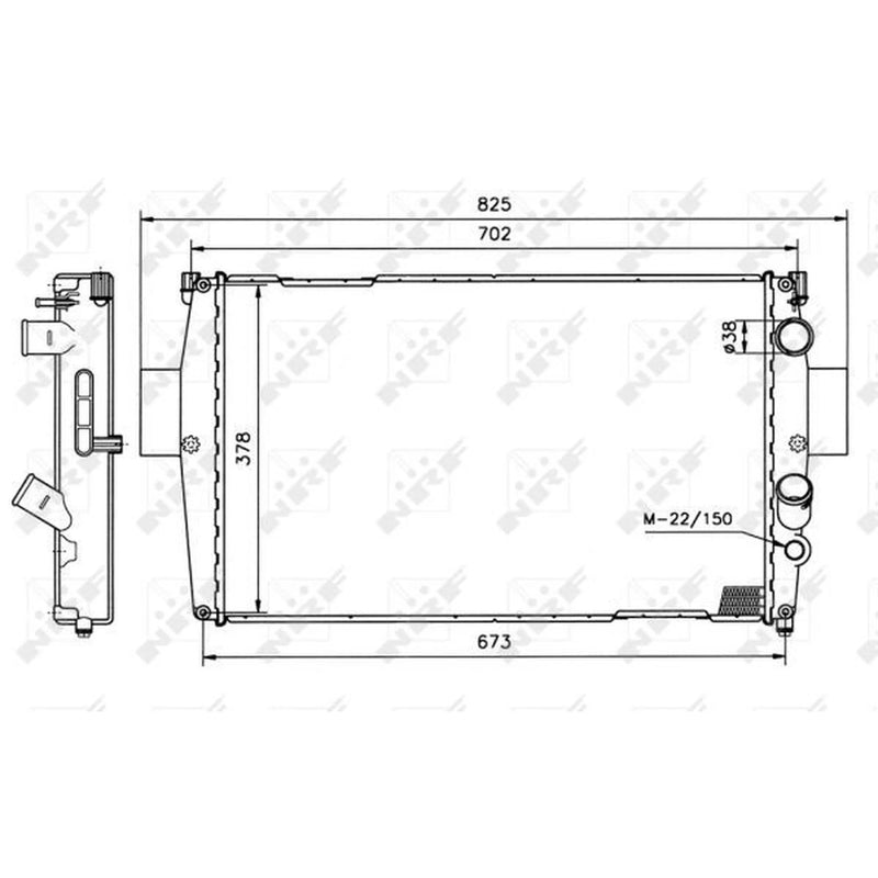 NRF Engine Radiator 51538