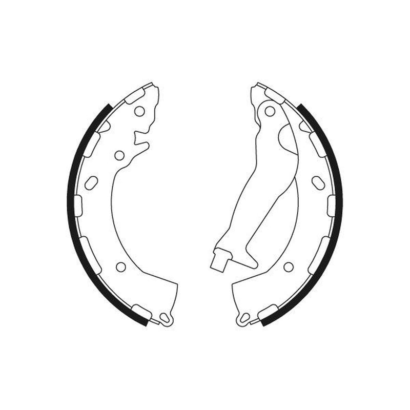 Mintex Brake Shoe Set Axle Kit MFR690
