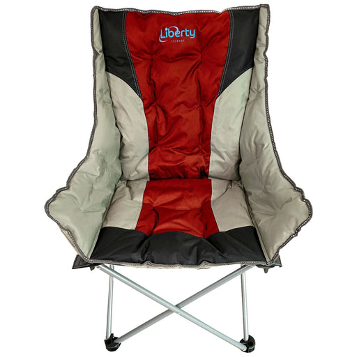 Liberty Red Comfort Camping Chair MDS1203 - Liberty Leisure UK - Van Life Living