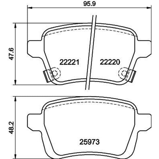 DON Rear Brake Pad Set PCP1884
