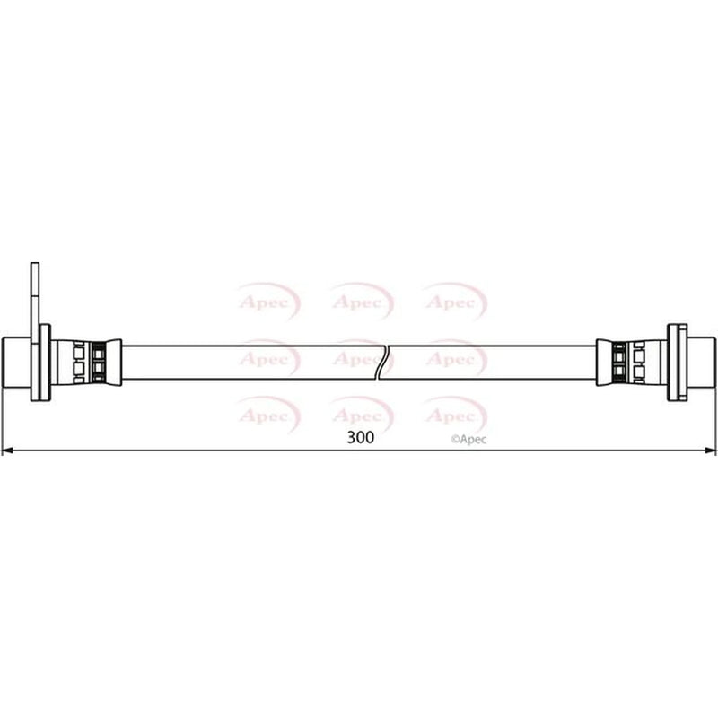 Apec Brake Hydraulic Hose Line inner HOS3910