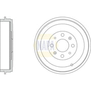 NAPA Brake Drum Assembly Rear NDR1005