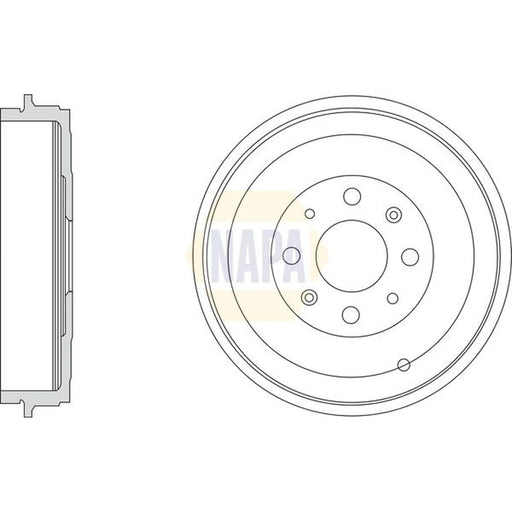 NAPA Brake Drum Assembly Rear NDR1005