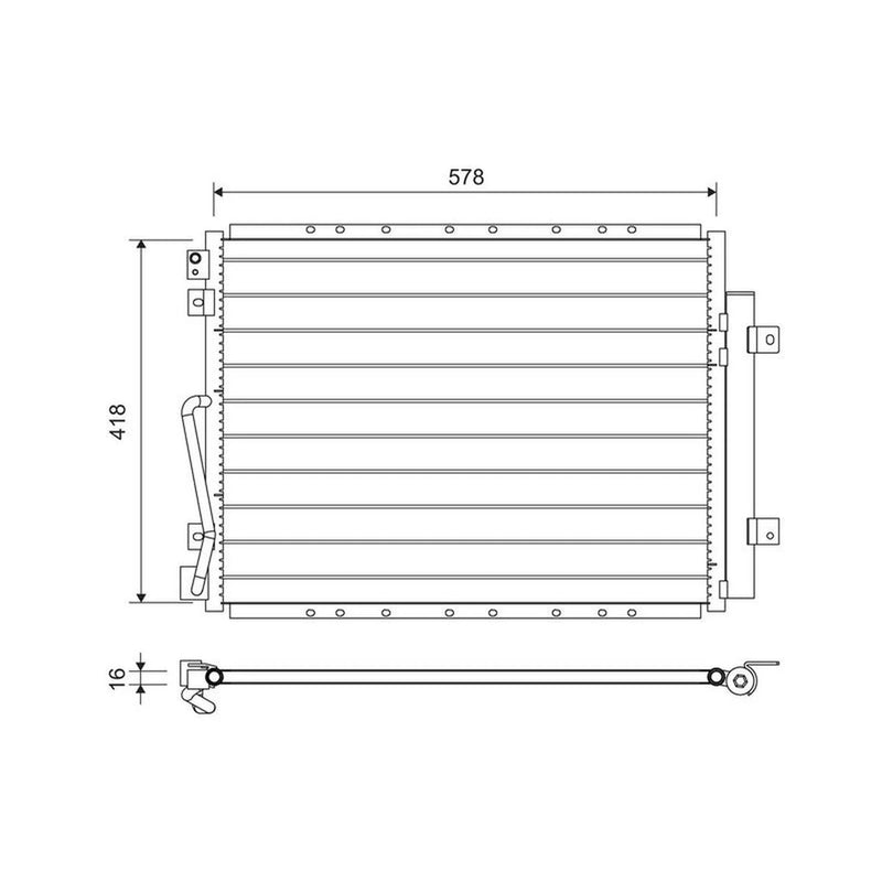 Valeo Air Conditioning Condenser 822712