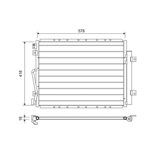 Valeo Air Conditioning Condenser 822712