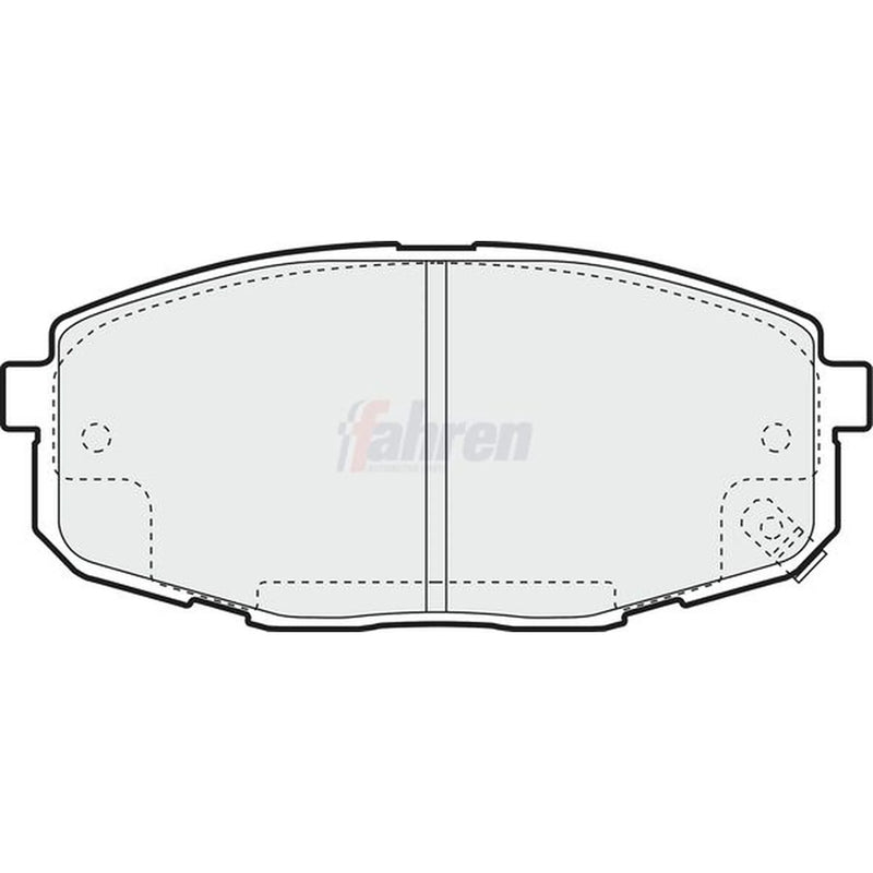 Fahren Front Brake Pad Set fits Kia Carens I 2000-2007 1.6 1.8 2.0