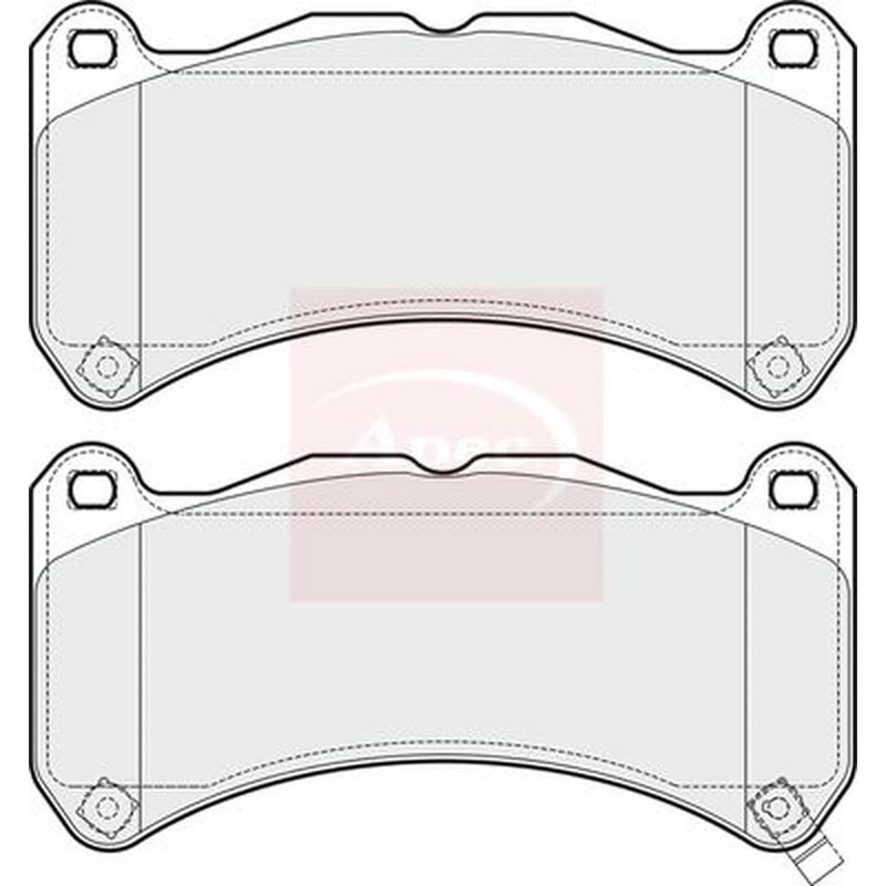 Apec Front Brake Pad Set PAD1666