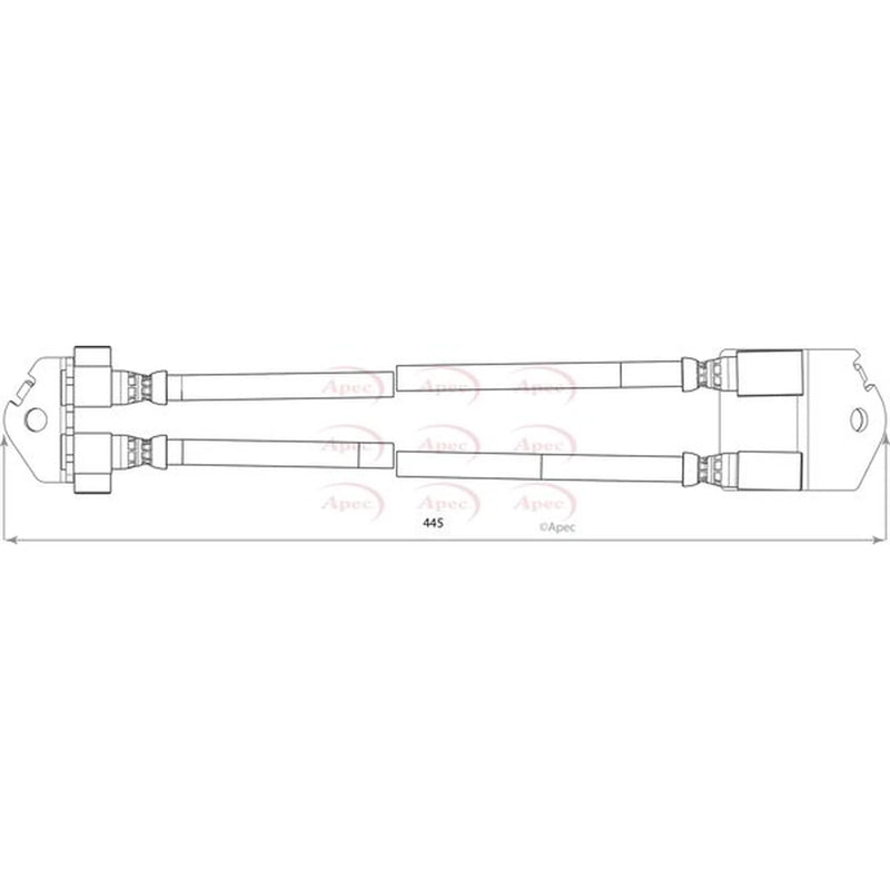 Apec Brake Hydraulic Hose Line Rear HOS3798