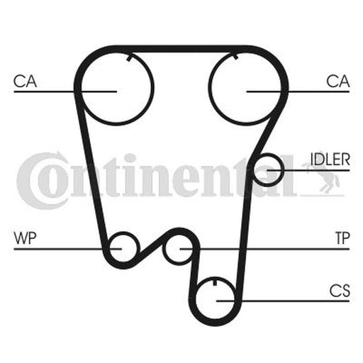 Continental CTAM Timing Belt Cambelt 148 Teeth CT759