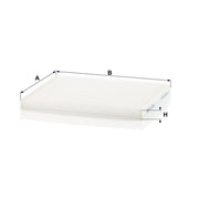 MANN-FILTER Cabin Air Filter (Pollen Filter) behind CU 2243