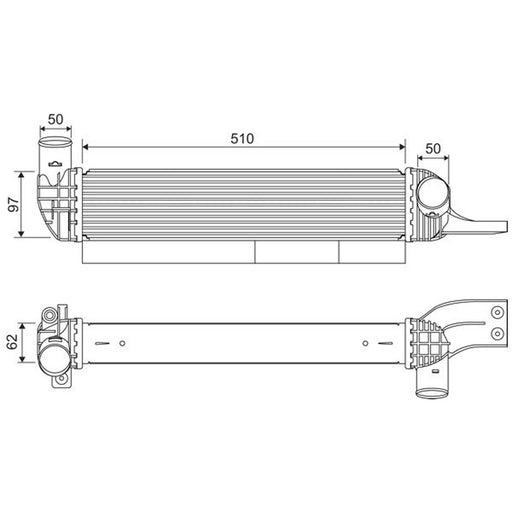 Valeo Intercooler (Charge Air Cooler) 822923