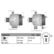 Denso Car Alternator 12V