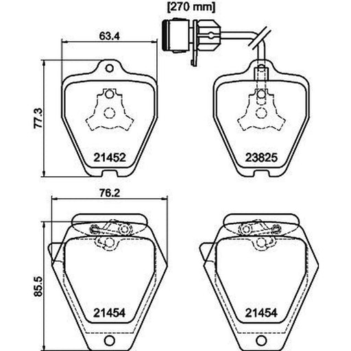 DON Front Brake Pad Set PCP2101