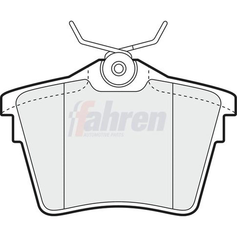 Fahren Rear Brake Pad Set fits Citroën C5 III 2008-2017 1.6 1.8 2.0 2.2 2.7 3.0