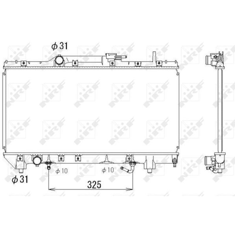 NRF Engine Radiator 53336