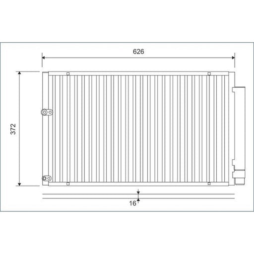 Valeo Air Conditioning Condenser 812880