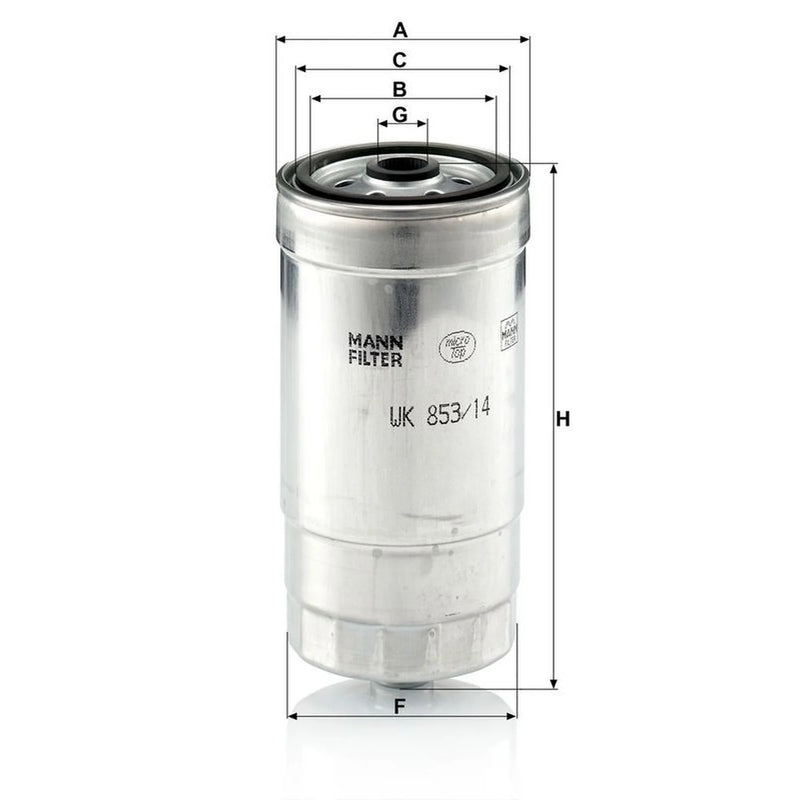 MANN-FILTER Fuel Filter Element WK 853/14