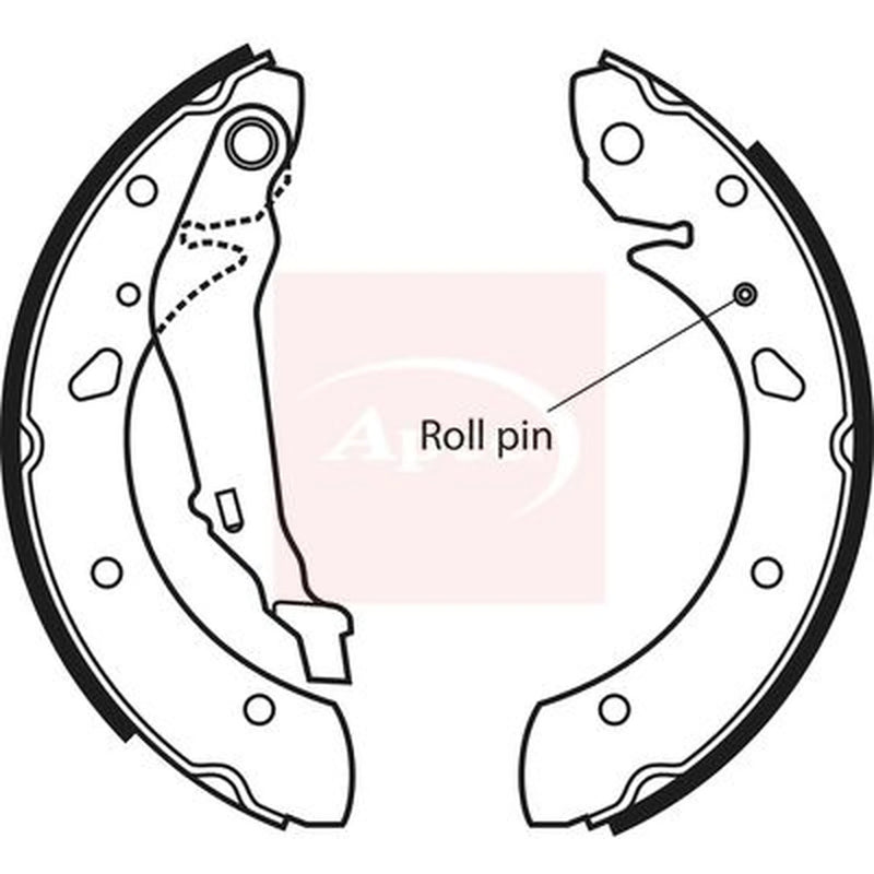Apec Brake Shoe Set Axle Kit SHU588