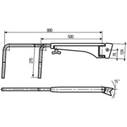 Hella Exterior Mirror Holder Right 8HG 501 257-042