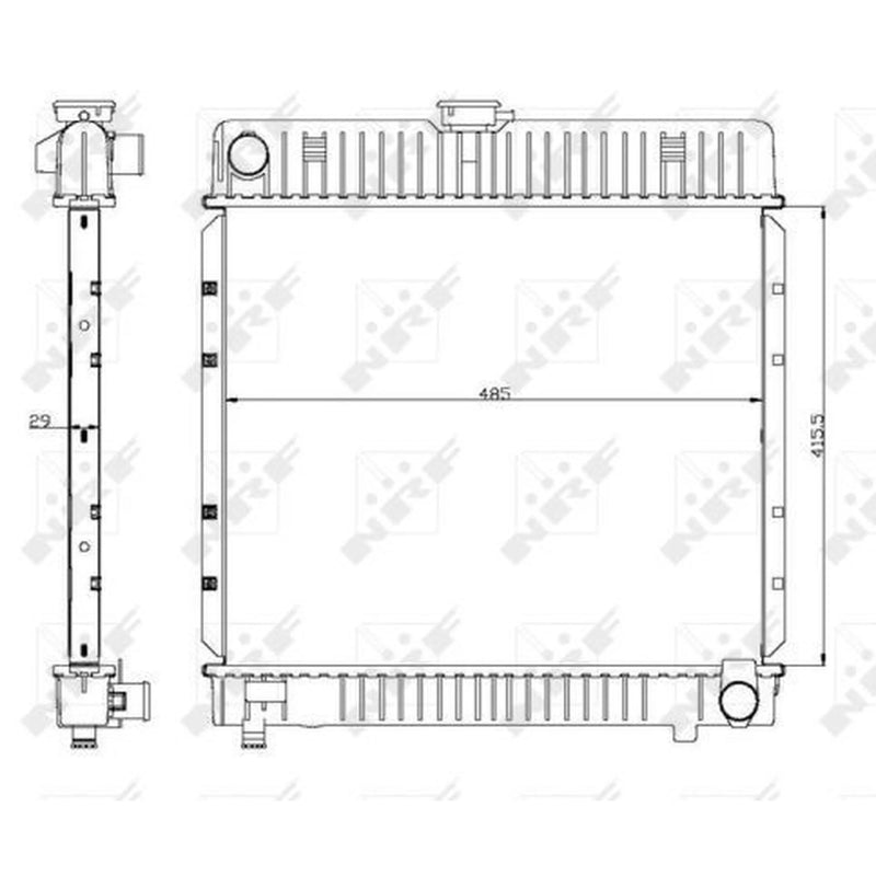NRF Engine Radiator 504250