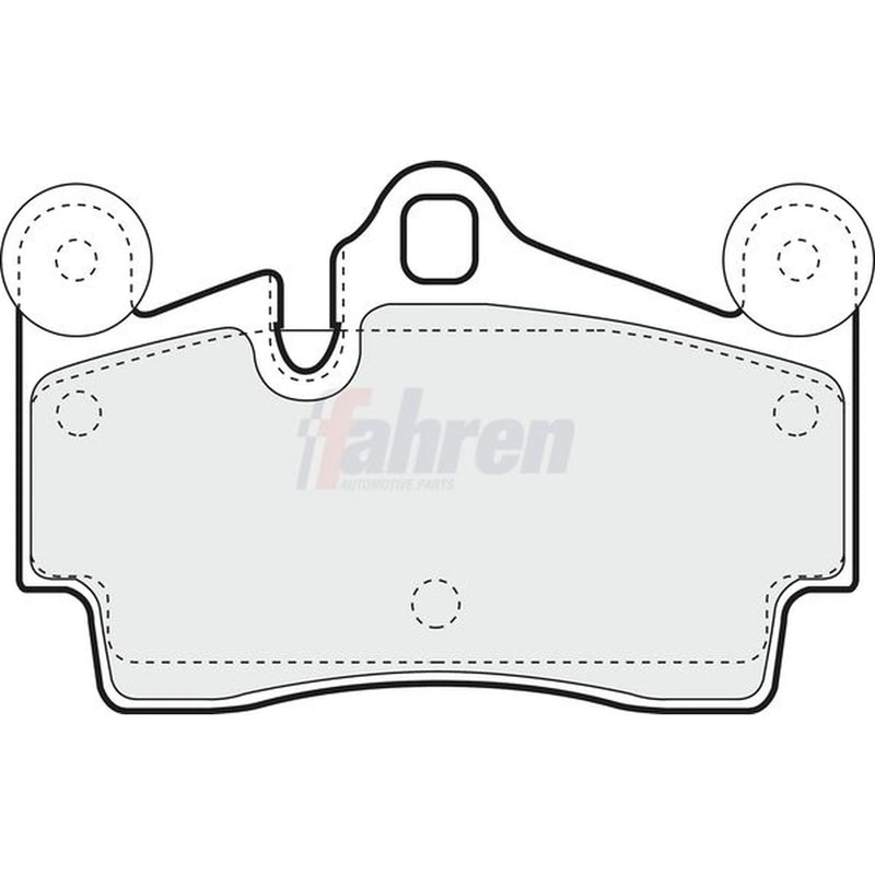 Fahren Rear Brake Pad Set fits Audi Q7 2006-2015 3.0 3.6 4.2