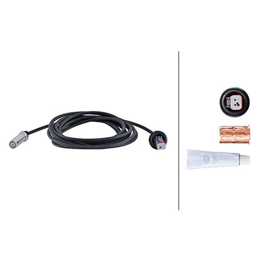 Hella ABS Wheel Speed Sensor Rear 6PU 230 048-401