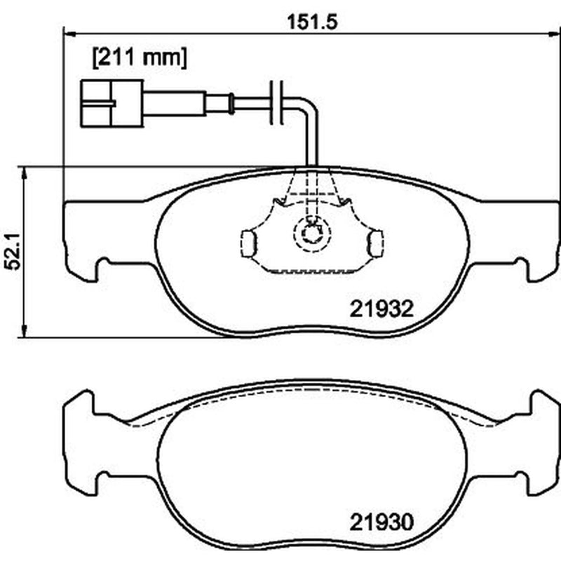 DON Front Brake Pad Set PCP1578