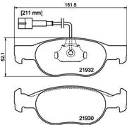Mintex Front Brake Pad Set MDB1828
