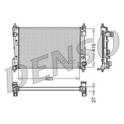 Denso Engine Radiator DRM09110