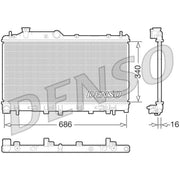 Denso Engine Radiator DRM36015