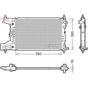 Denso Engine Radiator DRM15016